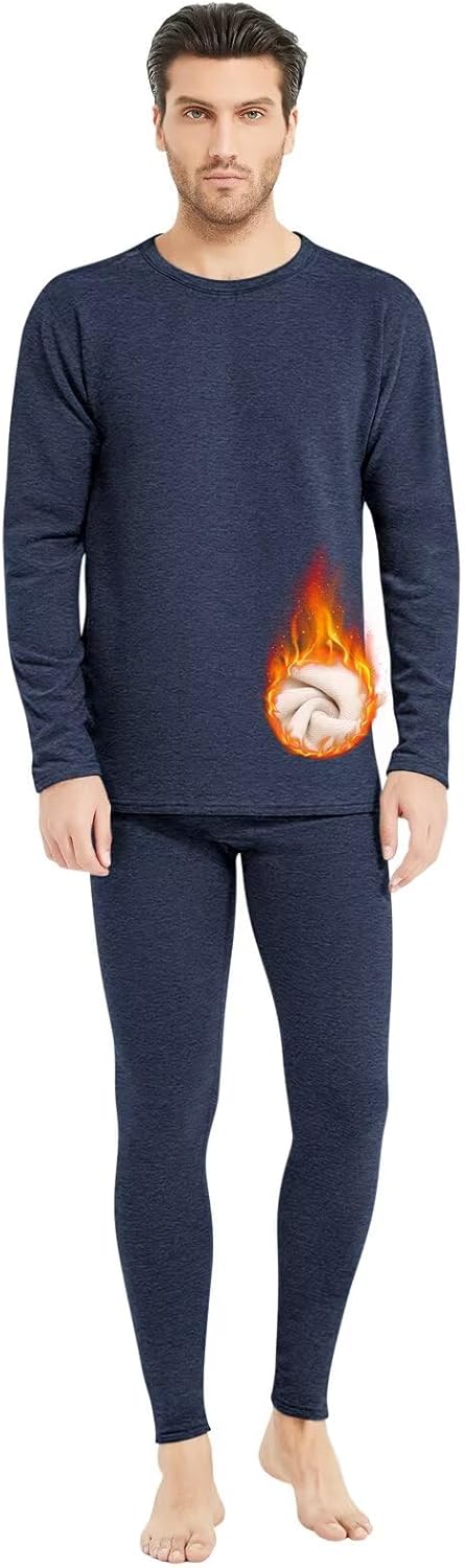防寒インナー 上下セット メンズ 裏起毛 ヒートテック