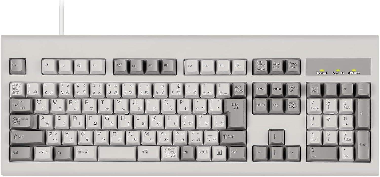 Perixx(ペリックス) USB有線フルキーボード PERIBOARD-106MJP JIS配列 ベージュ
