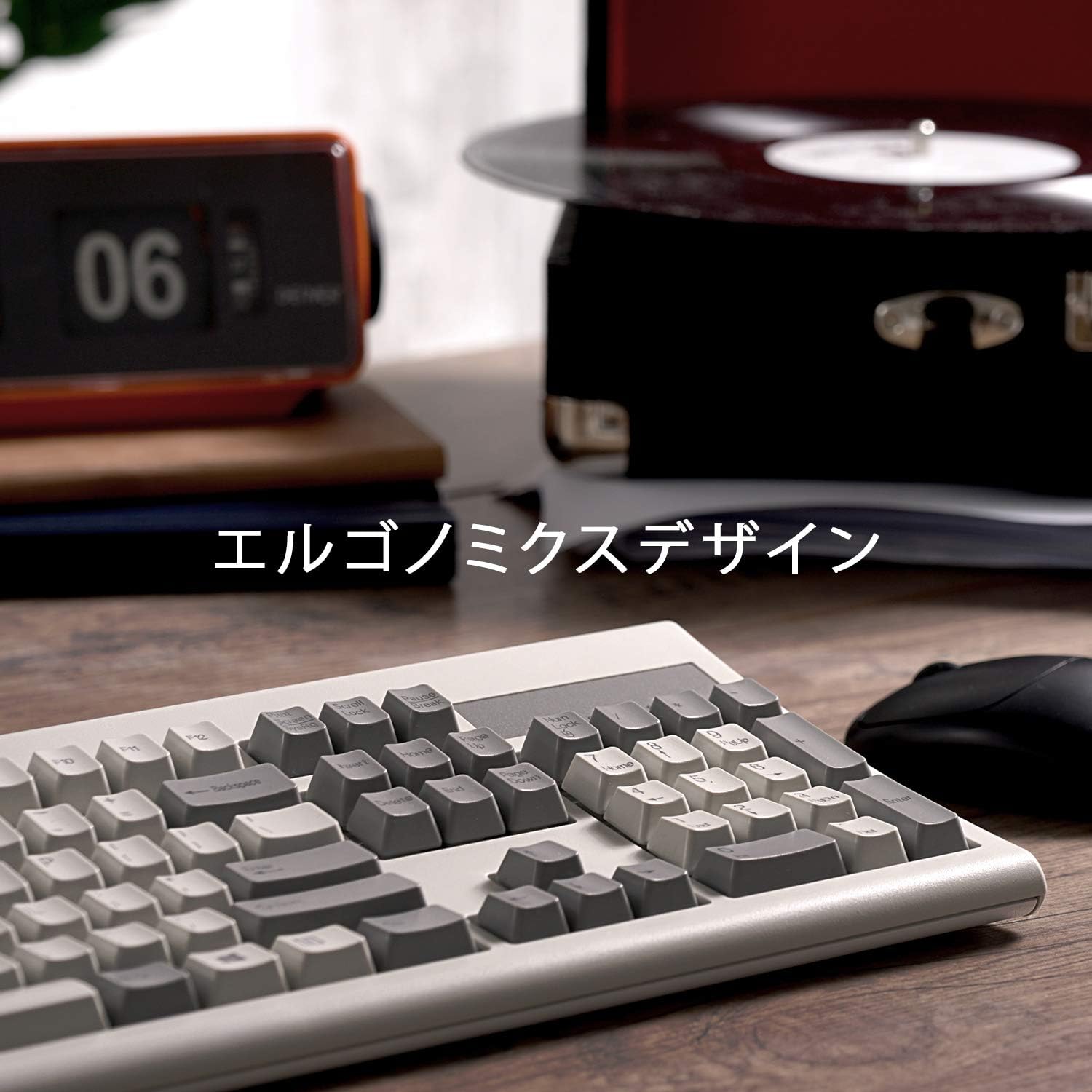 Perixx(ペリックス) USB有線フルキーボード PERIBOARD-106MJP JIS配列 ベージュ