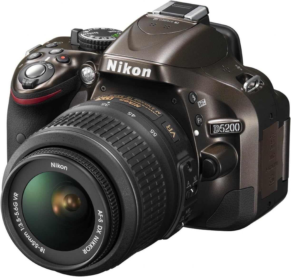 Nikon D5200 デジタル一眼レフカメラ レンズキット AF-S DX NIKKOR 18-55mm VR付き ブロンズ