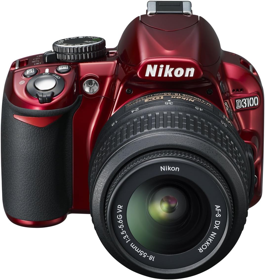 Nikon D3100 デジタル一眼レフカメラ レッド ダブルズームキット 200mm