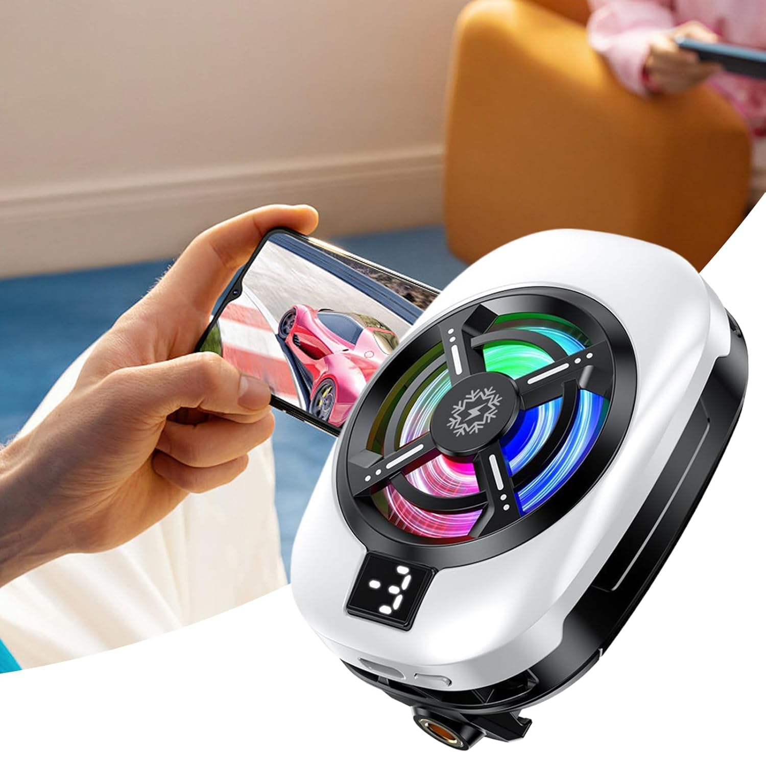 スマホゲーム用低騒音クーラー | リチャージャブル・モバイルアクセサリー