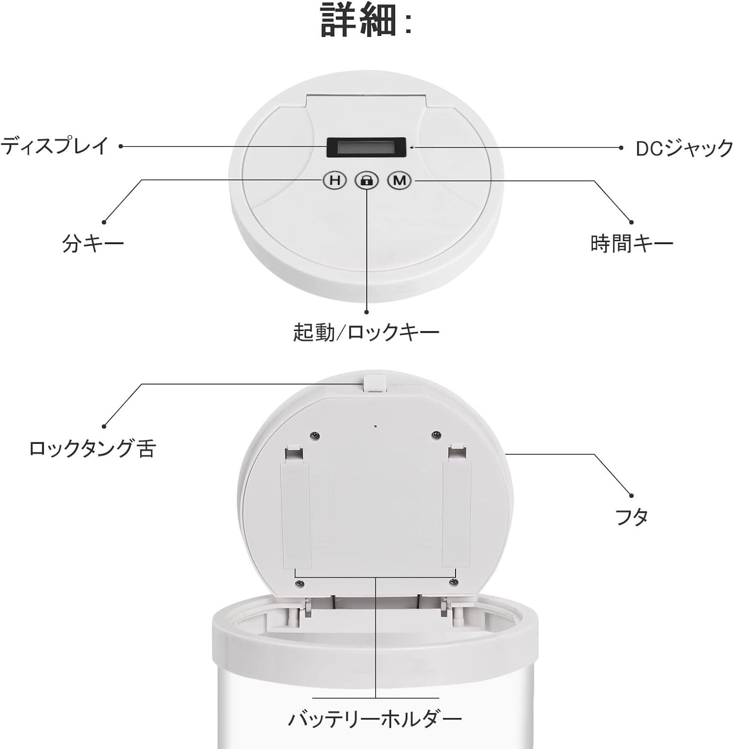 スマホ依存対策タイムロッキングコンテナ 禁煙・ゲーム抑制用 (ホワイト)