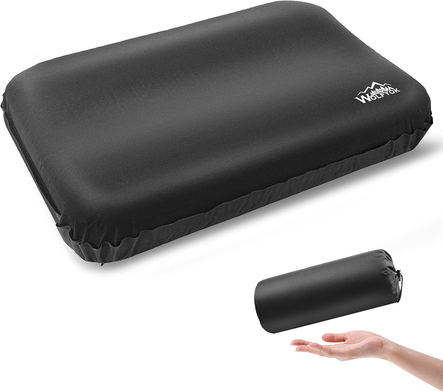 アウトドア用ウレタン枕【3秒自動膨張・撥水・人間工学デザイン】