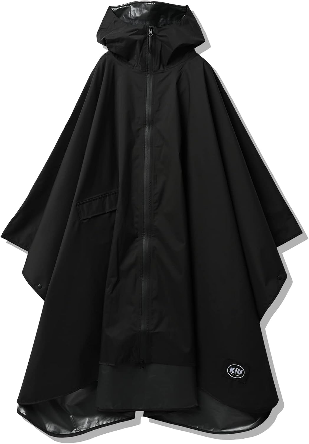 [KIU] ブラック ポンチョ - Kiu RAIN Poncho-Daily 07 FREE