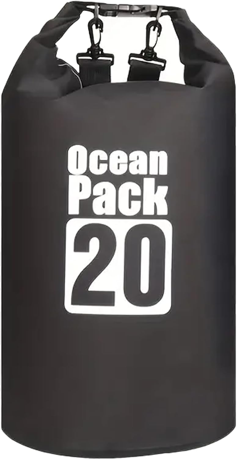 防水ドラムバッグ IPX6 ショルダー付き 20L AWE THE OCEAN PACK(ブラック)