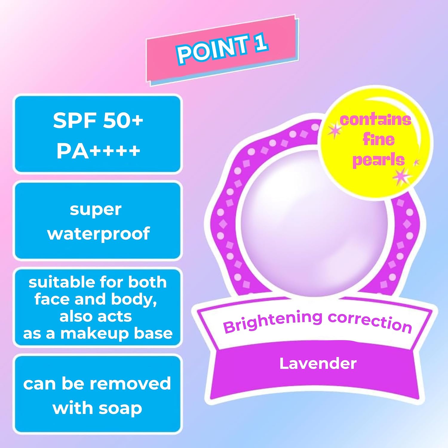 トーンアップ UV エッセンス 日焼け止め SPF50+ ラベンダーの香り 透明感アップ