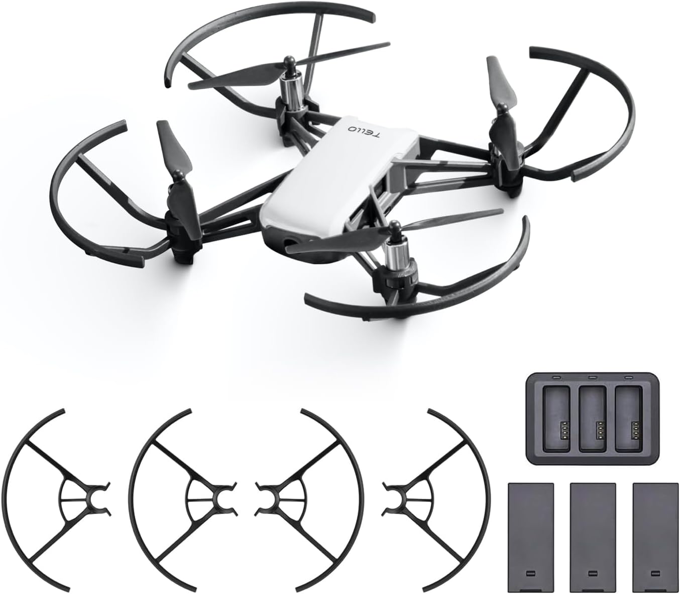 DJI Tello ミニドローン ブーストコンボ バッテリー3個付属 軽量 720P空撮対応 誕生日プレゼント 大人向け