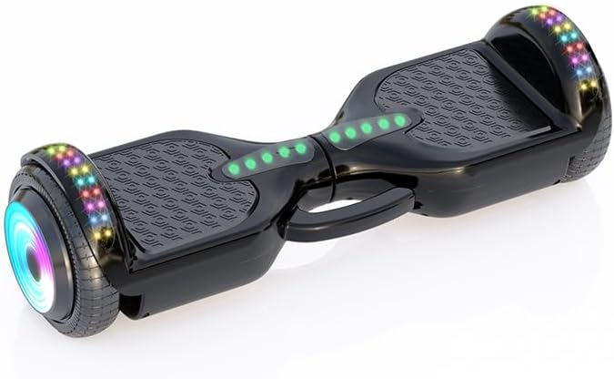誕生日プレゼントに最適なバランススクーター 立乗り2輪 電動 7インチ LEDライト付 120KG耐荷重