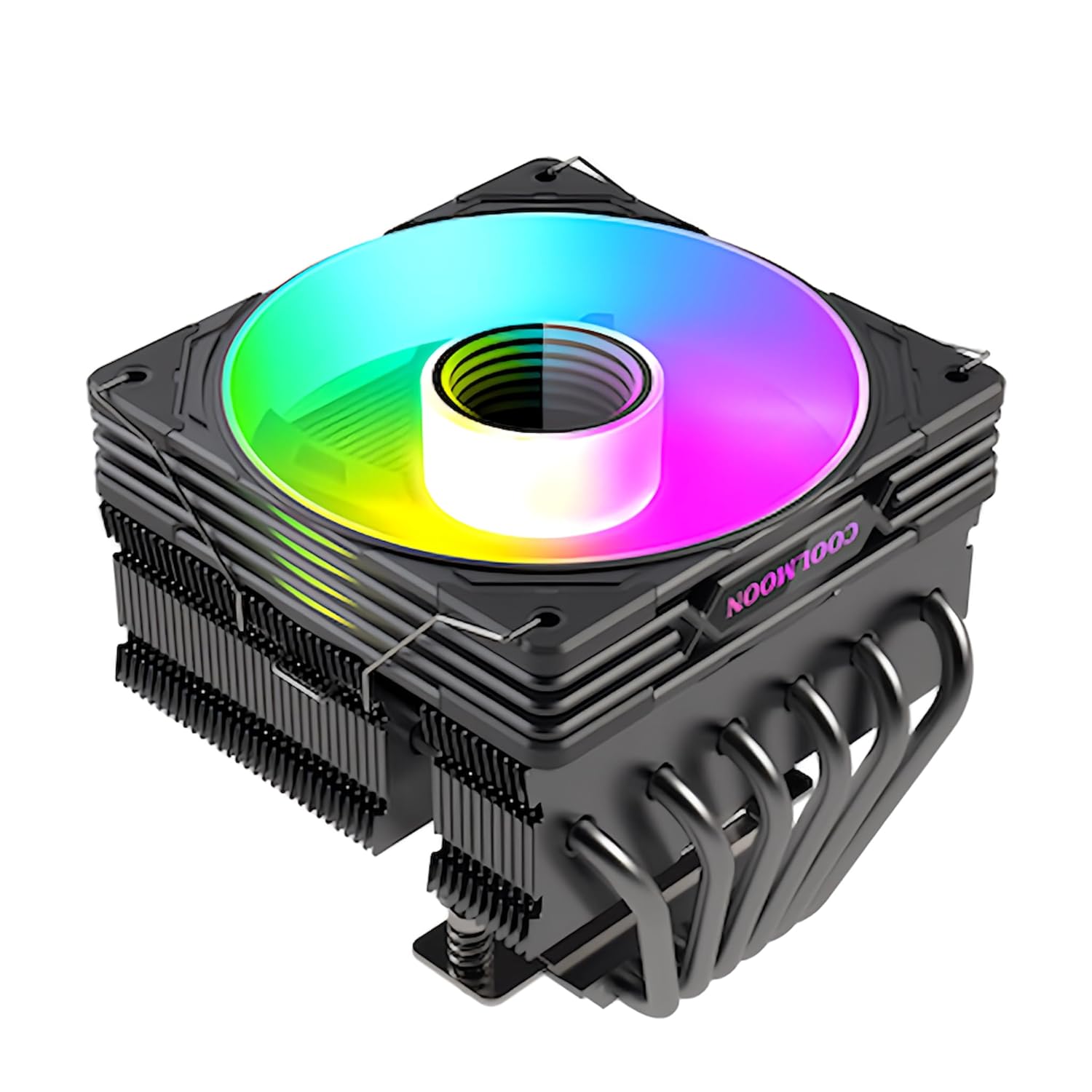 COOLMOON 120mm LED ARGB トップフロー CPUクーラー（LGA1700/1200/115X、AM5/AM4対応）