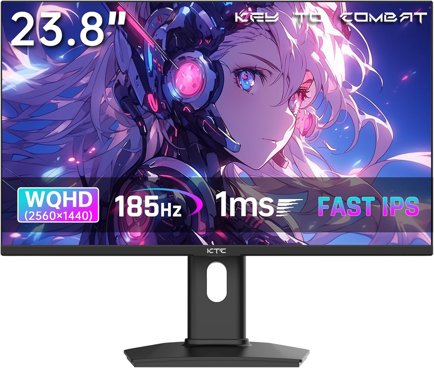 ゲーミングモニター 24インチ WQHD(2560x1440) 185Hz/1ms/Freesync/G-sync/PS5対応