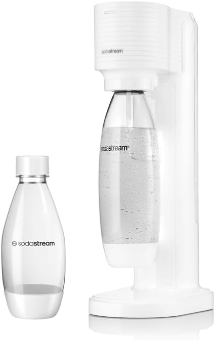 ソーダストリーム GAIA スターターキット 60Lガス付き ボトル2本セット｜電源不要・食洗器対応