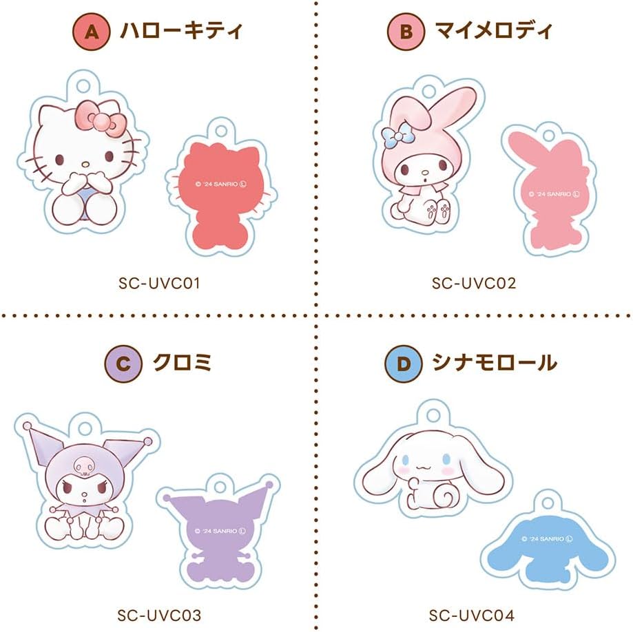 サンリオキャラクターズ UVチェックストラップ 紫外線対策 日本製
