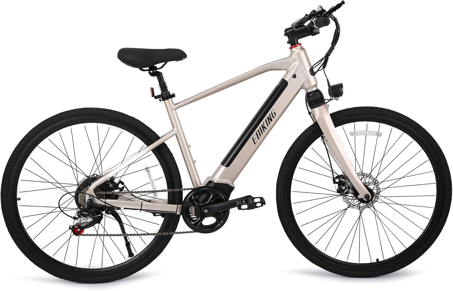 通学・通勤に最適なEBIKING電動アシスト自転車 超軽量アルミフレーム シマノ7段変速 最大130km走行可能