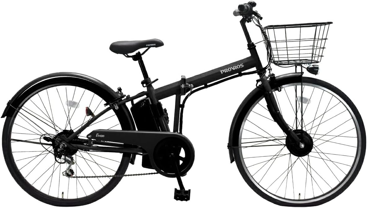 折りたたみ電動アシスト自転車 26インチ シマノ6段変速 最大105km走行 型式認定 公道可能 【1年保証】