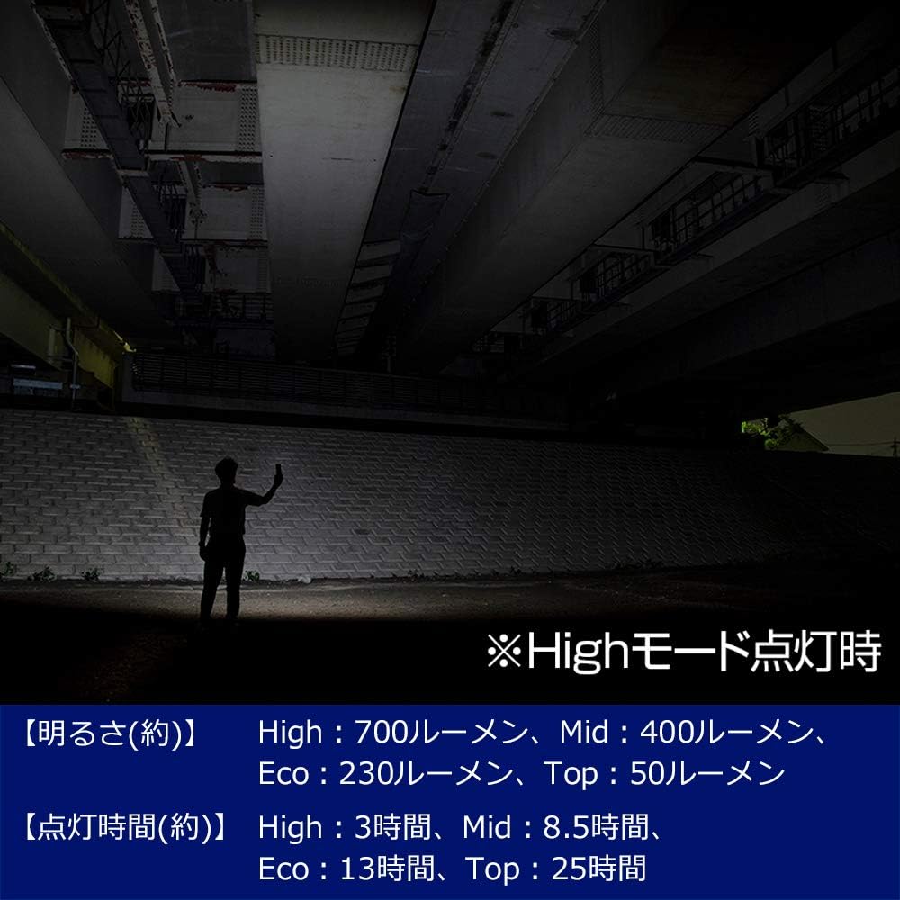 作業灯 USB充電式 LED ワークライト マグネット付き 270~700ルーメン