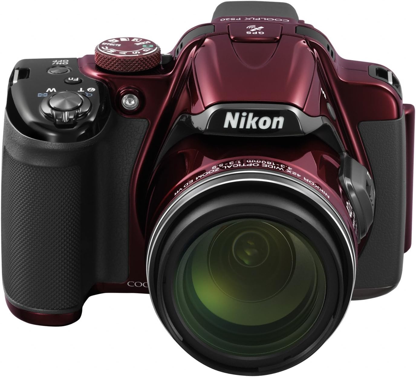 Nikon COOLPIX P520 デジタルカメラ 光学42倍ズーム バリアングル液晶 レッド