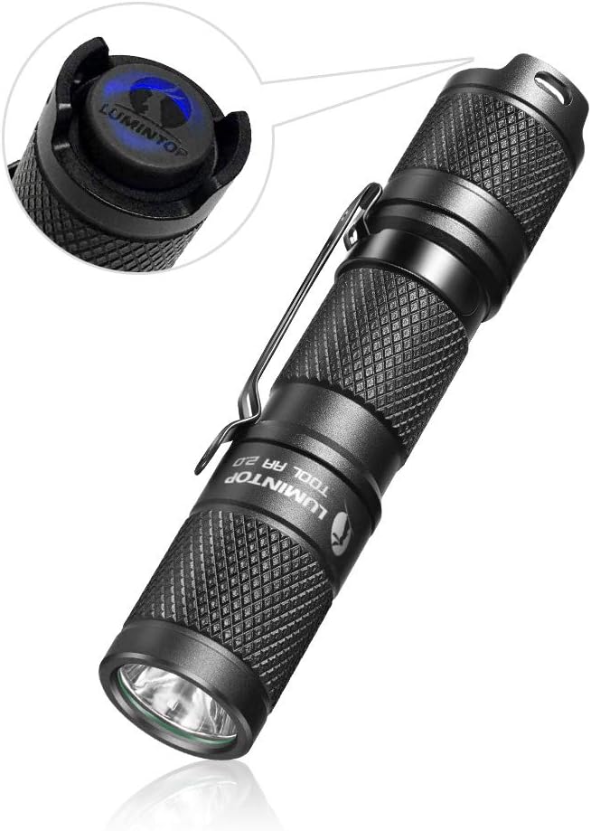 LUMINTOP 小型LED懐中電灯 650ルーメン IP68防水 ハンディライト バッテリー・マグネットテール付き