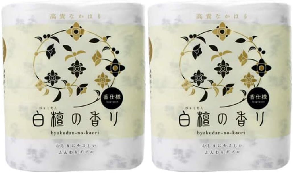 白檀の香り付きトイレットペーパー 4RW 2セット