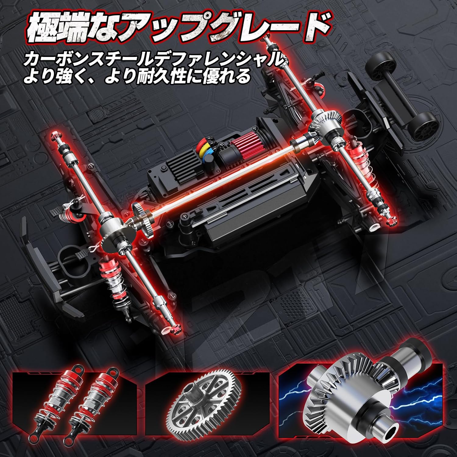 オフロードラジコンカー 68km/h 高速ブラシレスモーター 1/14 四輪駆動 2.4GHz 男性向け 誕生日プレゼント
