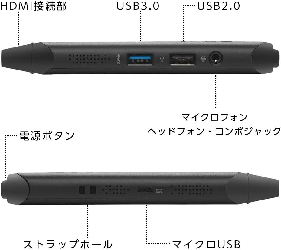 ASUS VivoStick スティック型デスクトップ（Atom x5-Z8350, 2GB RAM, 32GB SSD, Windows 10 Home, ブラック）【日本正規代理店品】