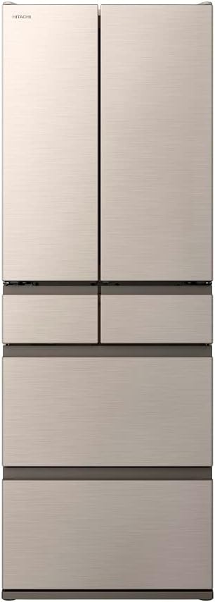 日立 冷蔵庫 540L 大容量 6ドア フレンチドア ライトゴールド
