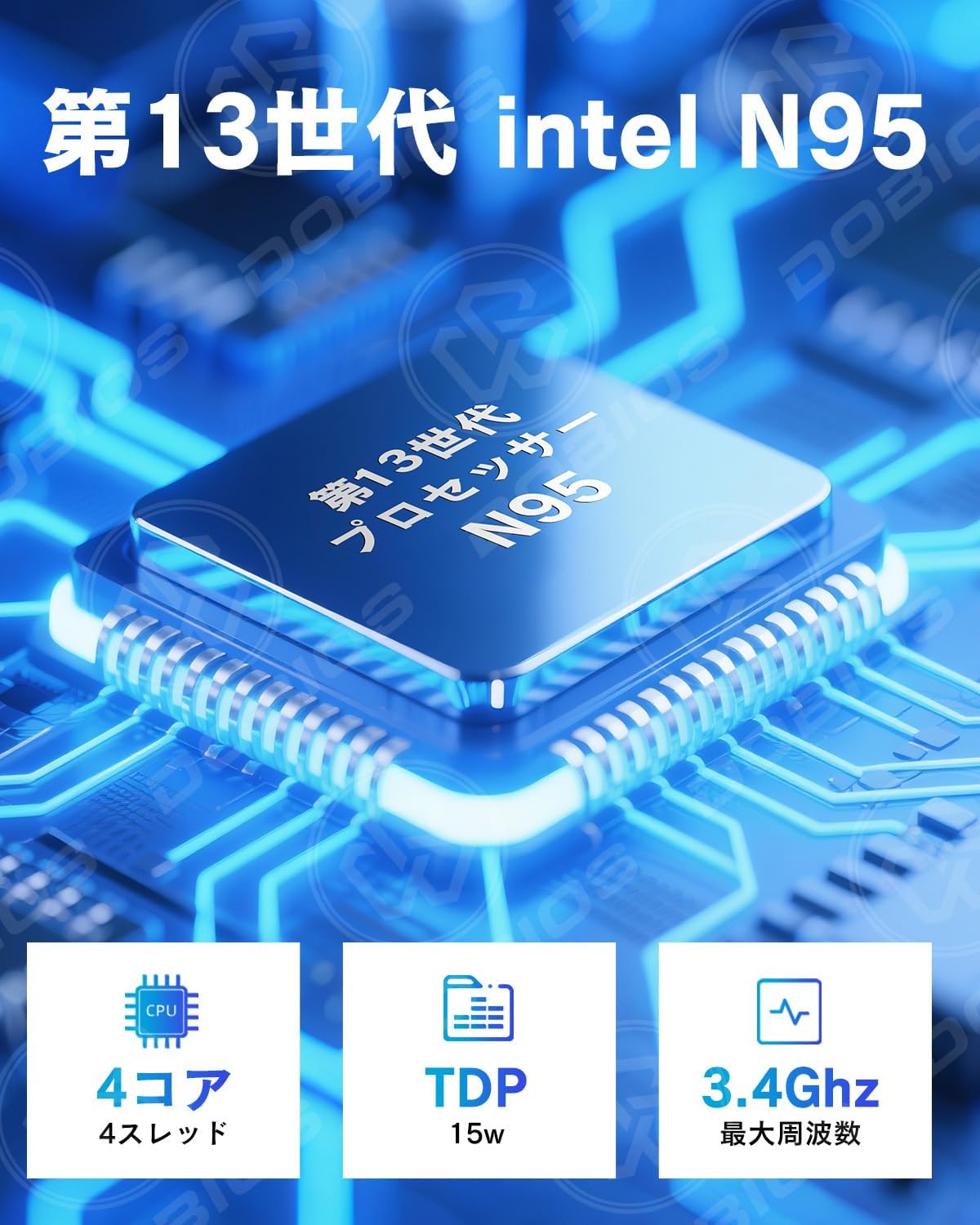 Office 2024搭載 15.6インチノートパソコン（第13世代N95/Windows11 Pro/DDR5 16GB/512GB NVMe SSD）