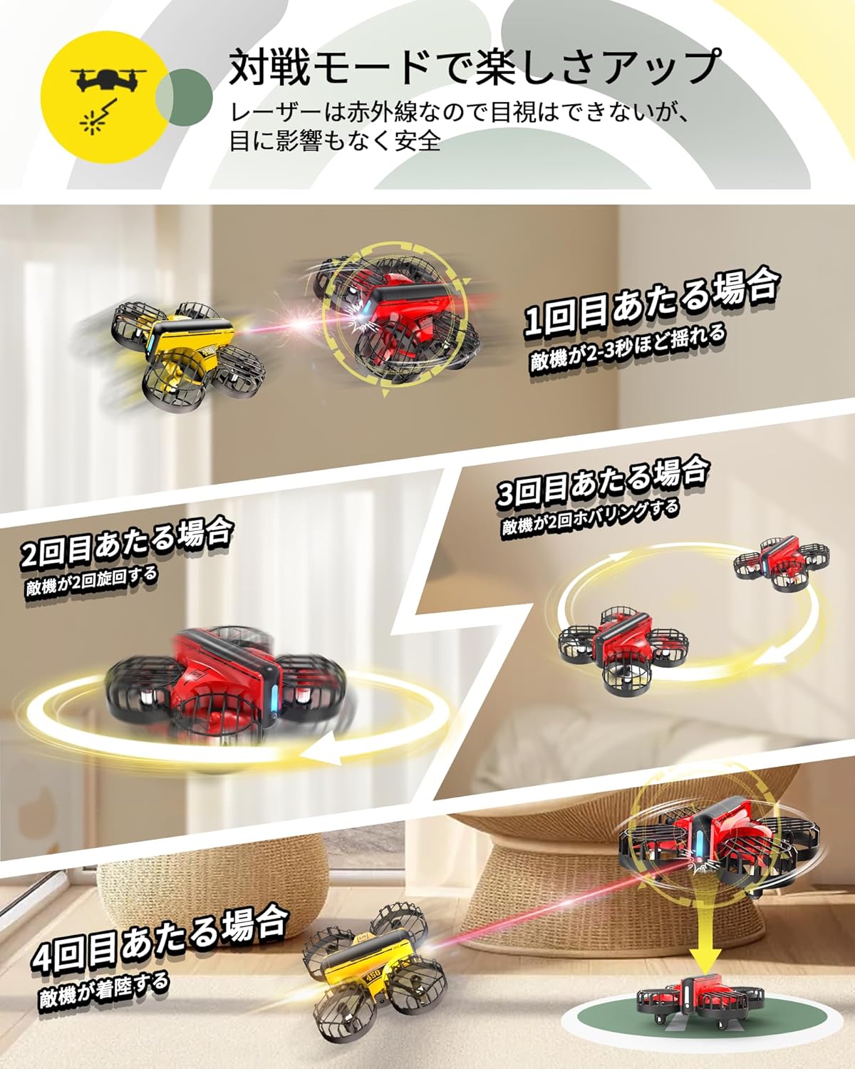 こども向け小型ドローン 申請不要 誕生日ギフト HS450-B 2台セット