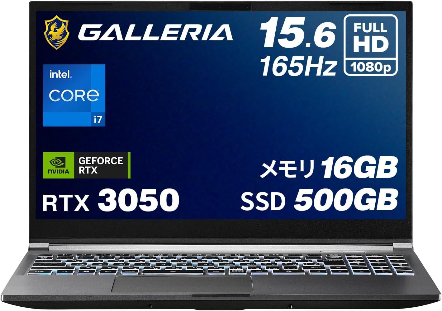 ゲーミングノートPC GALLERIA RL7C-R35-5N RTX3050 Core i7-13620H 16GBメモリ 500GB SSD 15.6インチフルHD Windows 11 Home