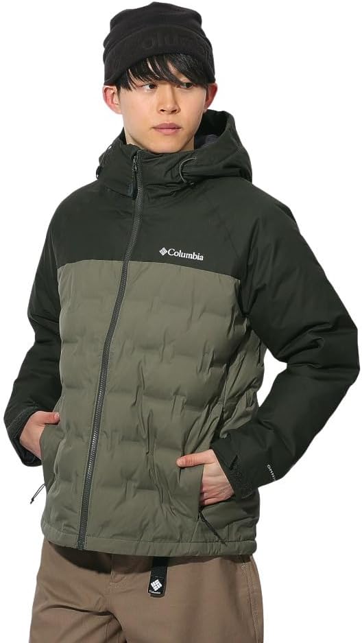 グランドトレックIII ダウンフーデッドジャケット XL メンズ用 ストーングリーン