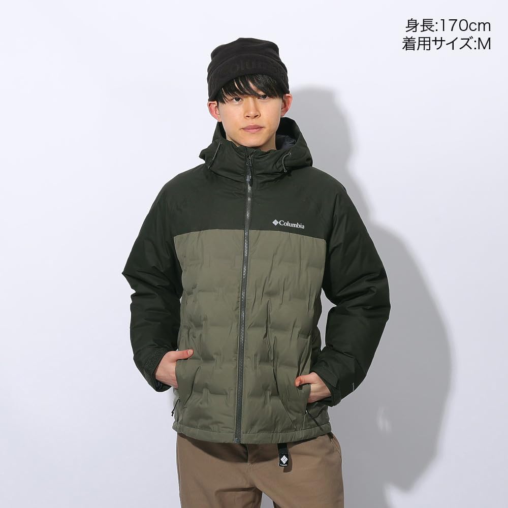 グランドトレックIII ダウンフーデッドジャケット XL メンズ用 ストーングリーン
