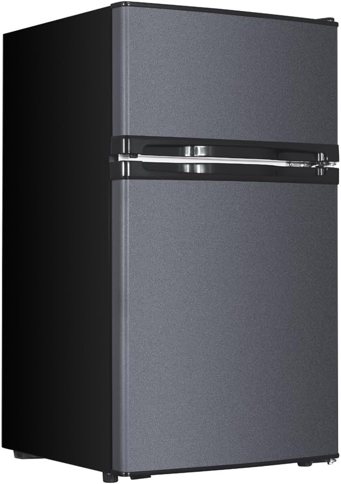 新生活に最適なMAXZEN 2ドア小型冷蔵庫85L コンパクト グレー