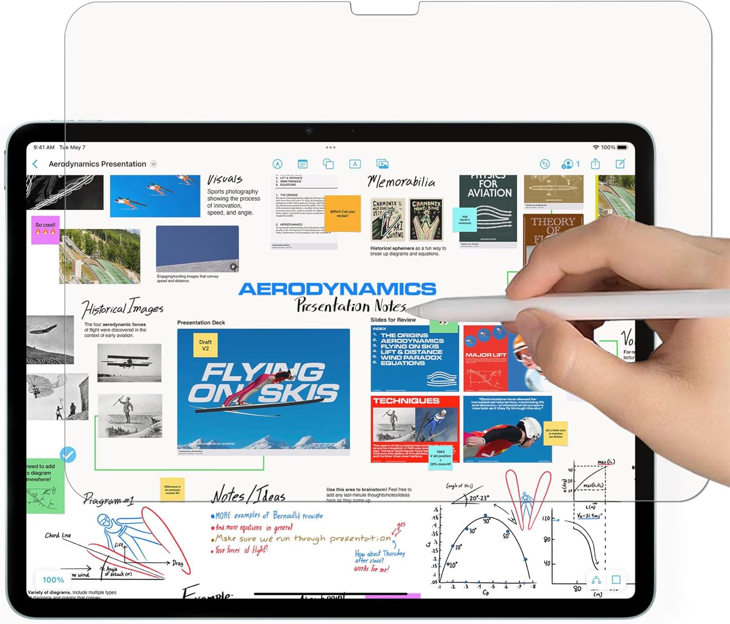 iPad Air 13インチ用 ペーパーライク反射低減保護フィルム