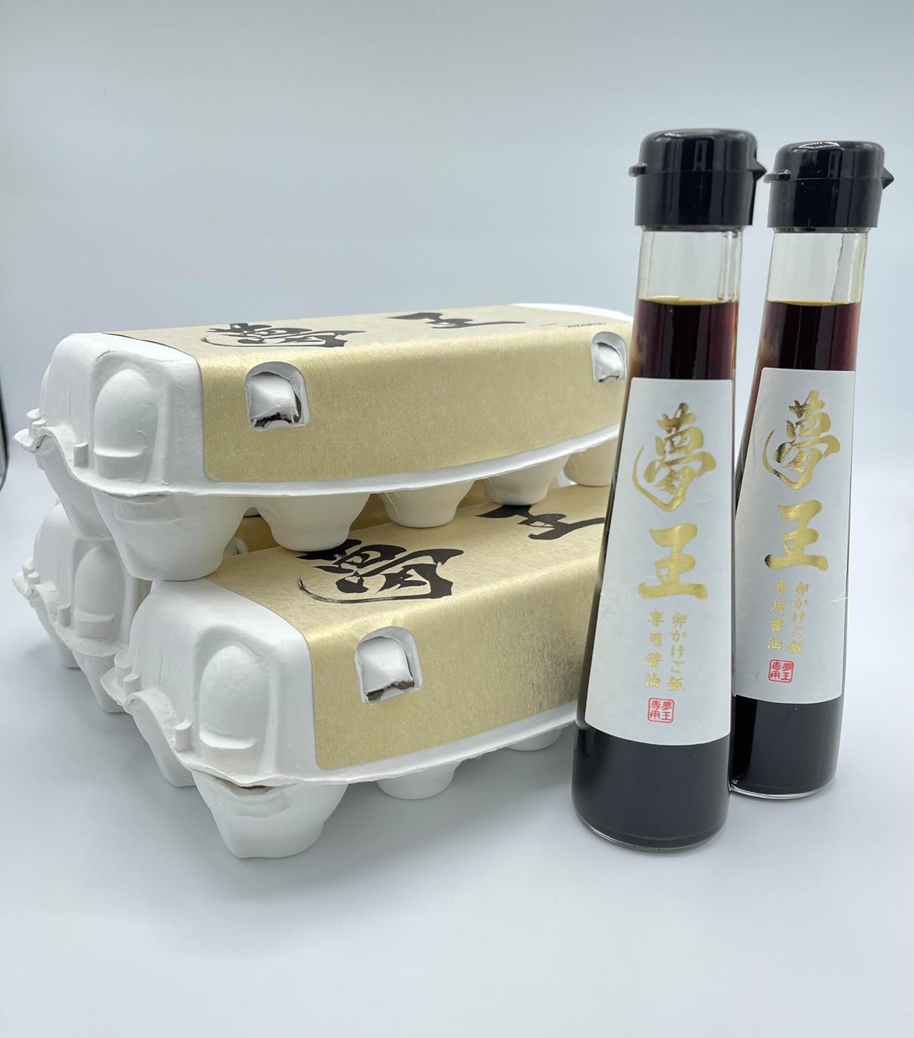 高級特殊卵3パック(1パック10個入)+醤油2本セット