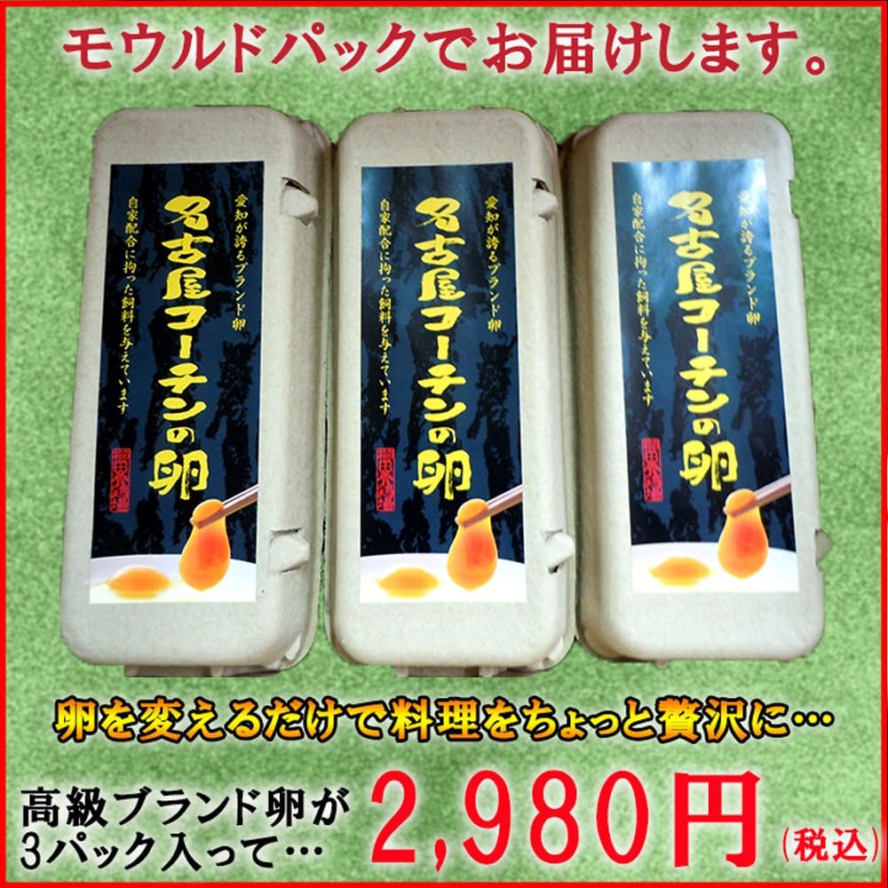 名古屋コーチン卵【30個入り】遺伝子組換え飼料・添加物不使用、養鶏場直送の安心卵