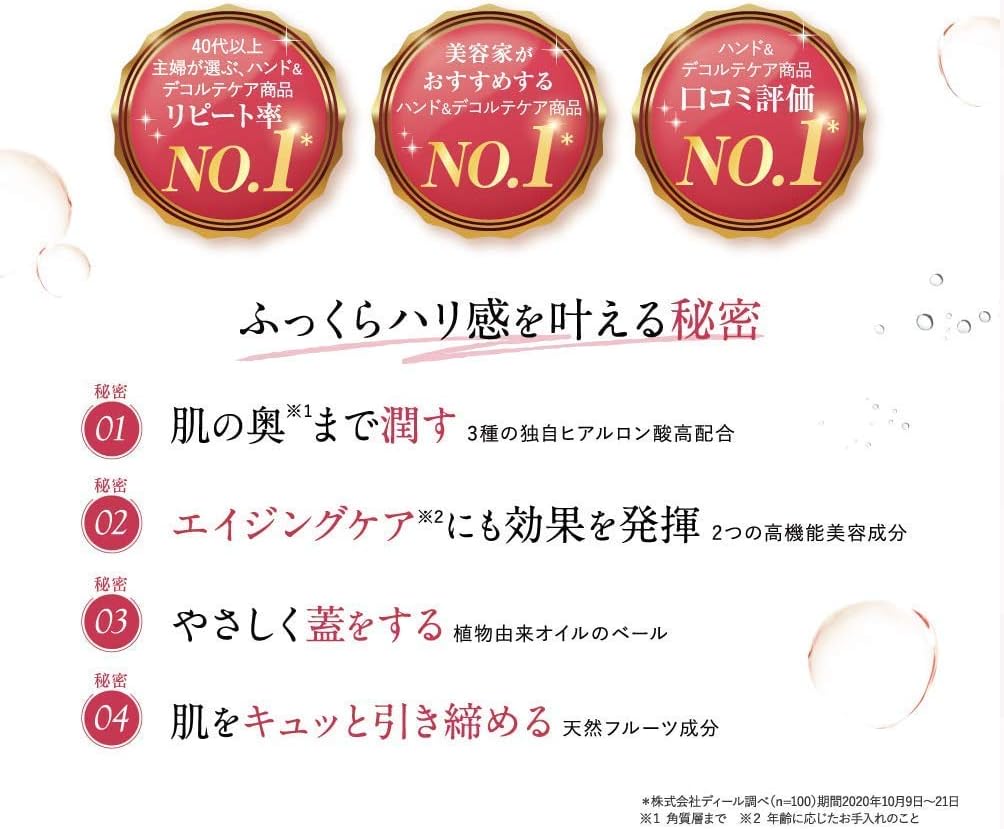 ハンドクリーム ネッククリーム 35g 【超低分子ヒアルロン酸・米ぬかセラミド】