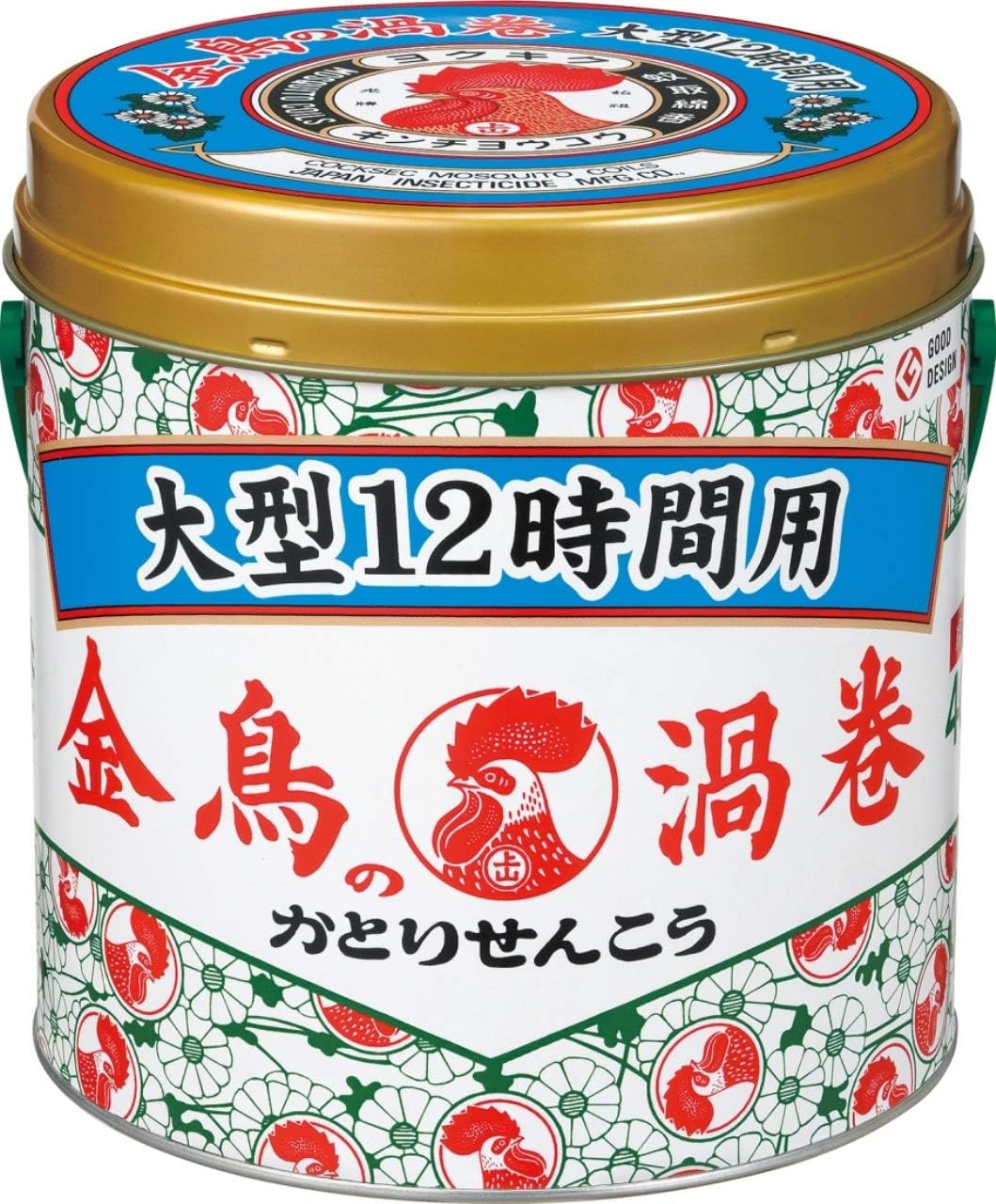 大型金鳥蚊取り線香 12時間用 40巻 缶 - 屋外キャンプ・アウトドア用虫除け