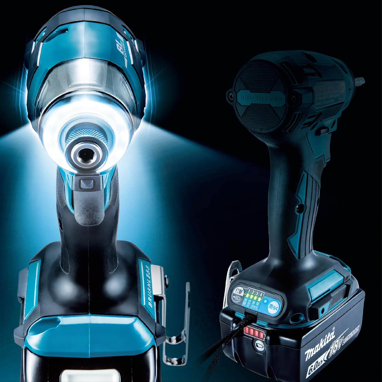 18V 充電式インパクトドライバ マキタ TD173DRGXB バッテリ2本・充電器・ケース付 (黒)