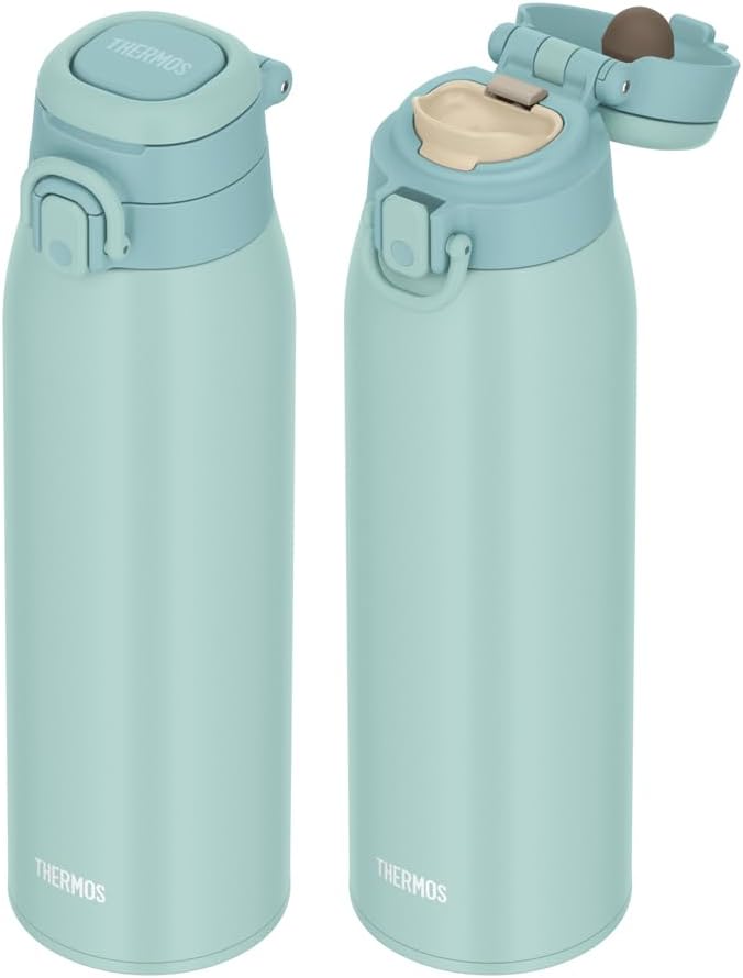 真空断熱1L水筒(ケータイマグ)・ミントブルー