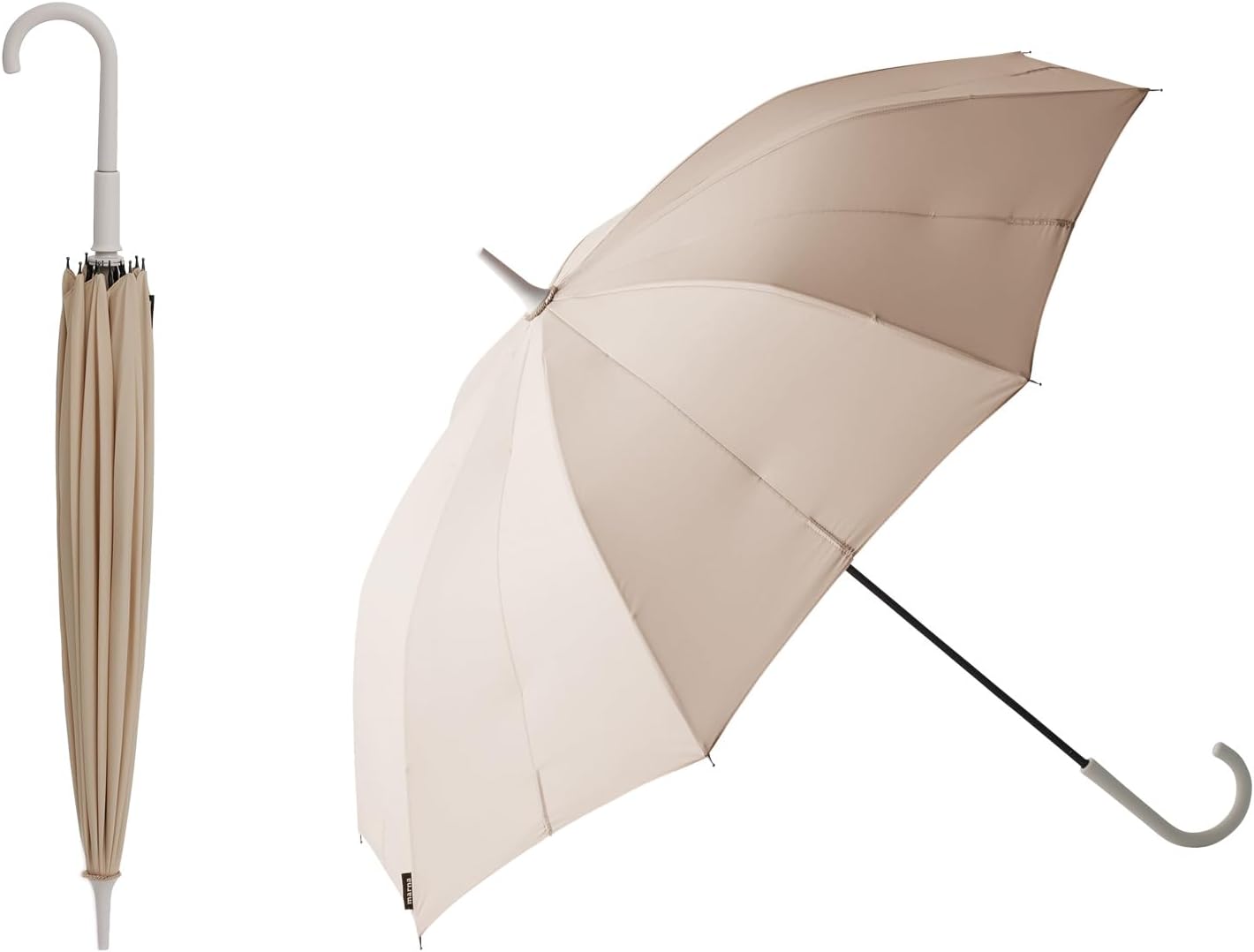 晴雨兼用ボタンレス傘 Shupatto (58cm/62cm) レディース・メンズ兼用 収納便利