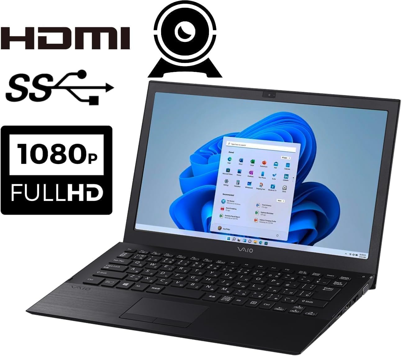 整備済み SONY VAIO ノートPC 12.5型フルHD Win11 Pro 16GB 256GB SSD
