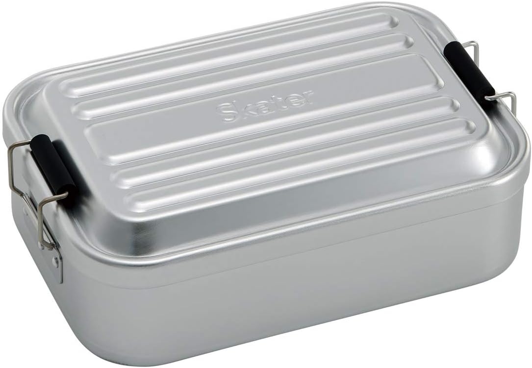 男性向け大容量アルミ製弁当箱 1000ml シルバー AFT10B