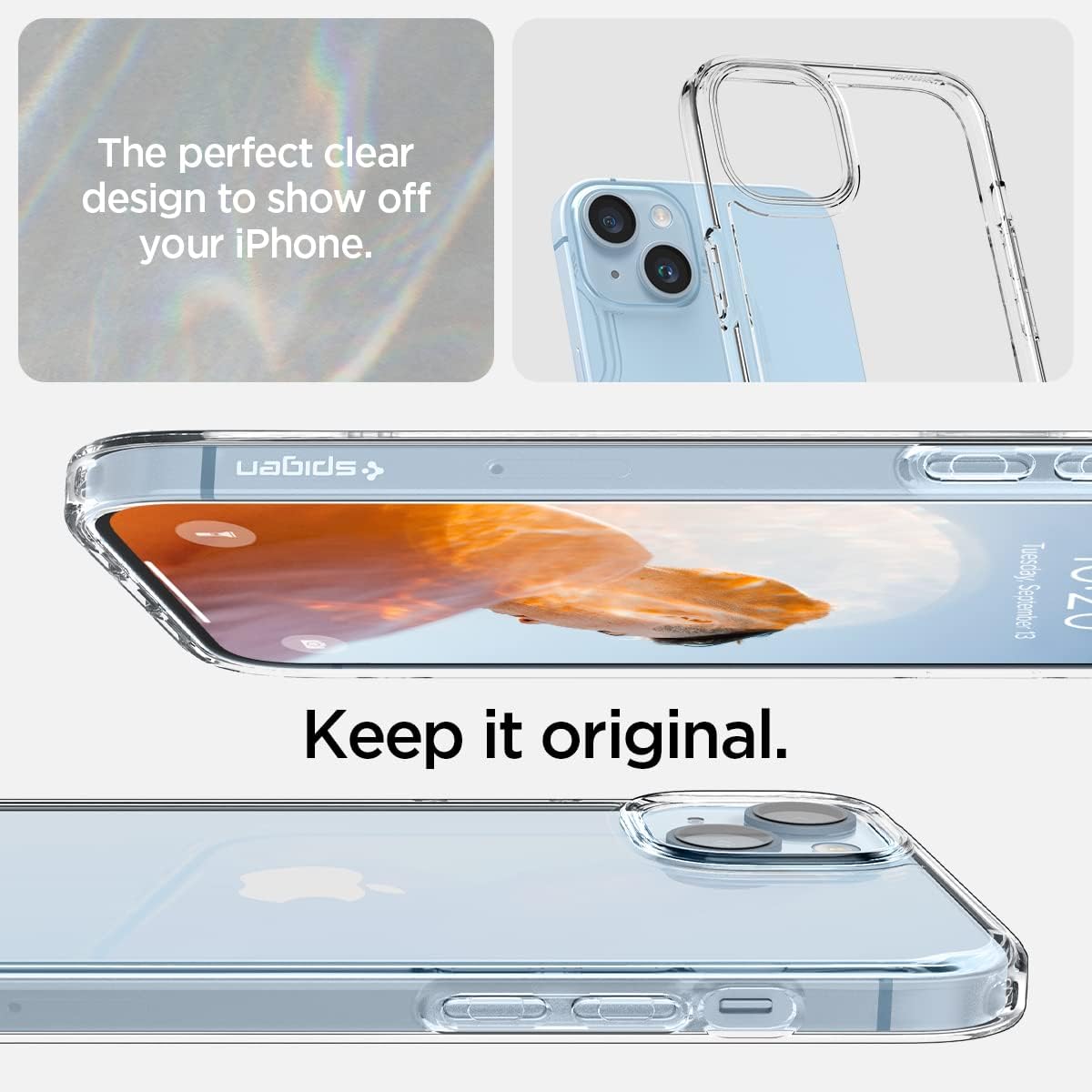 iPhone14ケース クリア TPUバンパー 2重構造 黄変防止 米軍MIL規格取得 耐衝撃 すり傷防止