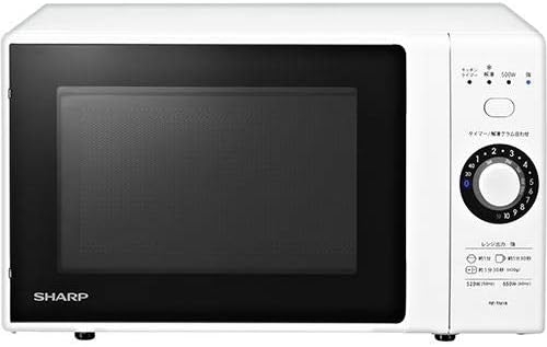 シャープ 18L ターンテーブル単機能レンジ RE-TM18-W ホワイト