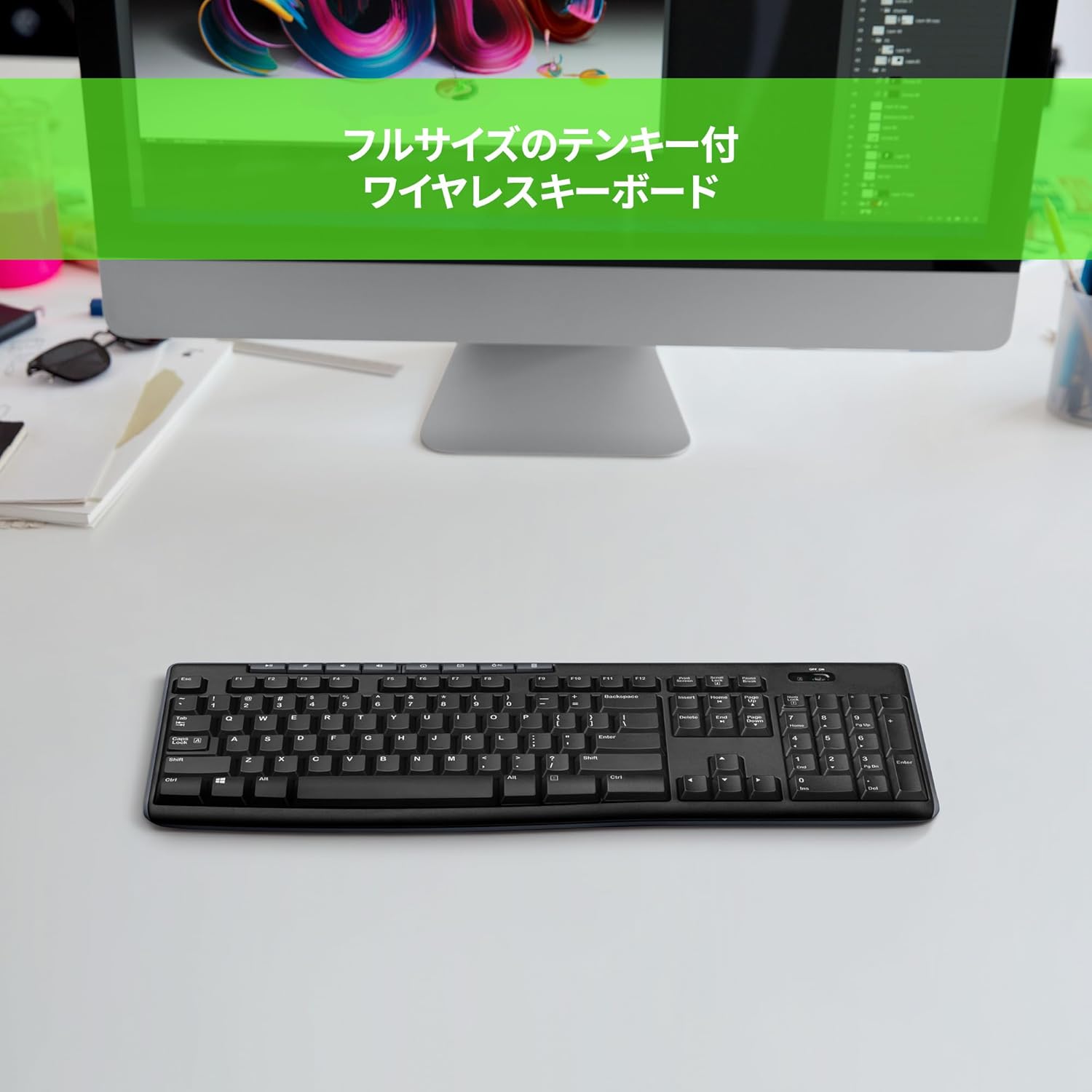 ロジクール 薄型ワイヤレスキーボード K275 USB接続 国内正規品