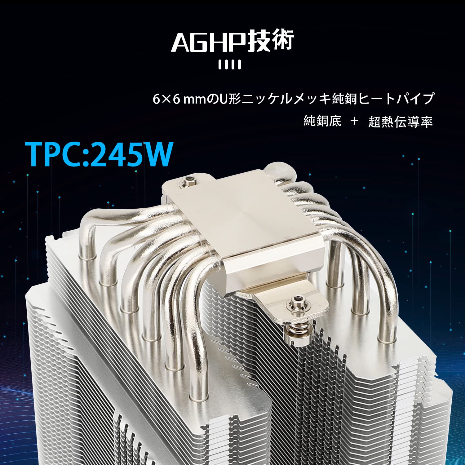 Thermalright PA 120 CPUクーラー ダブルタワー式 6本ホットパイプ 120mm PWMファン搭載 AMD/Intel対応