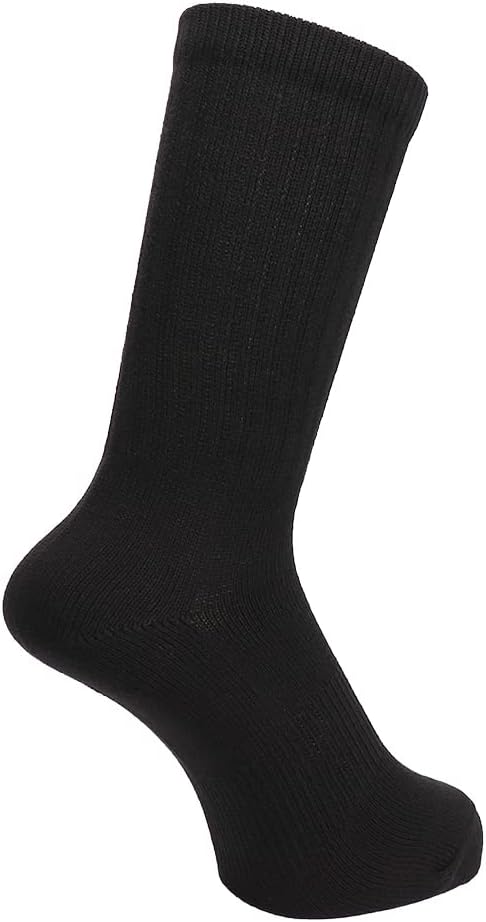 おたふく手袋 ストレッチストロングソックス 先丸 足底補強 ブラック 25-27cm 2足組