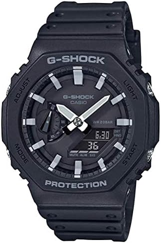 メンズアナデジ腕時計 カシオ G-SHOCK GA-2100-1A ブラック ネオブライト カーボンコアガード