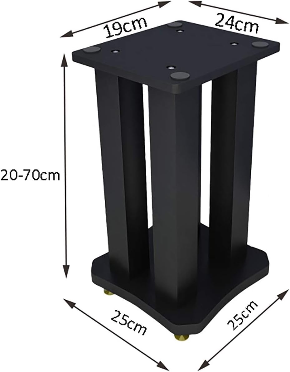 ユニバーサルスピーカースタンド 金属製 5x5cm 静音設計