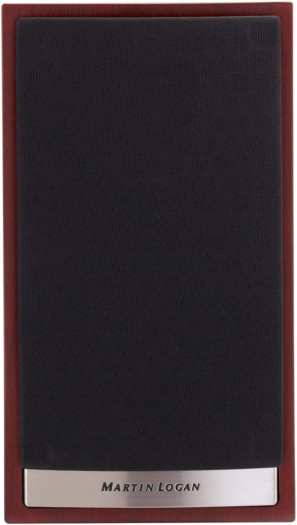 レッドウォールナット仕上げのMartin Logan Motion 35XTi 本棚スピーカー